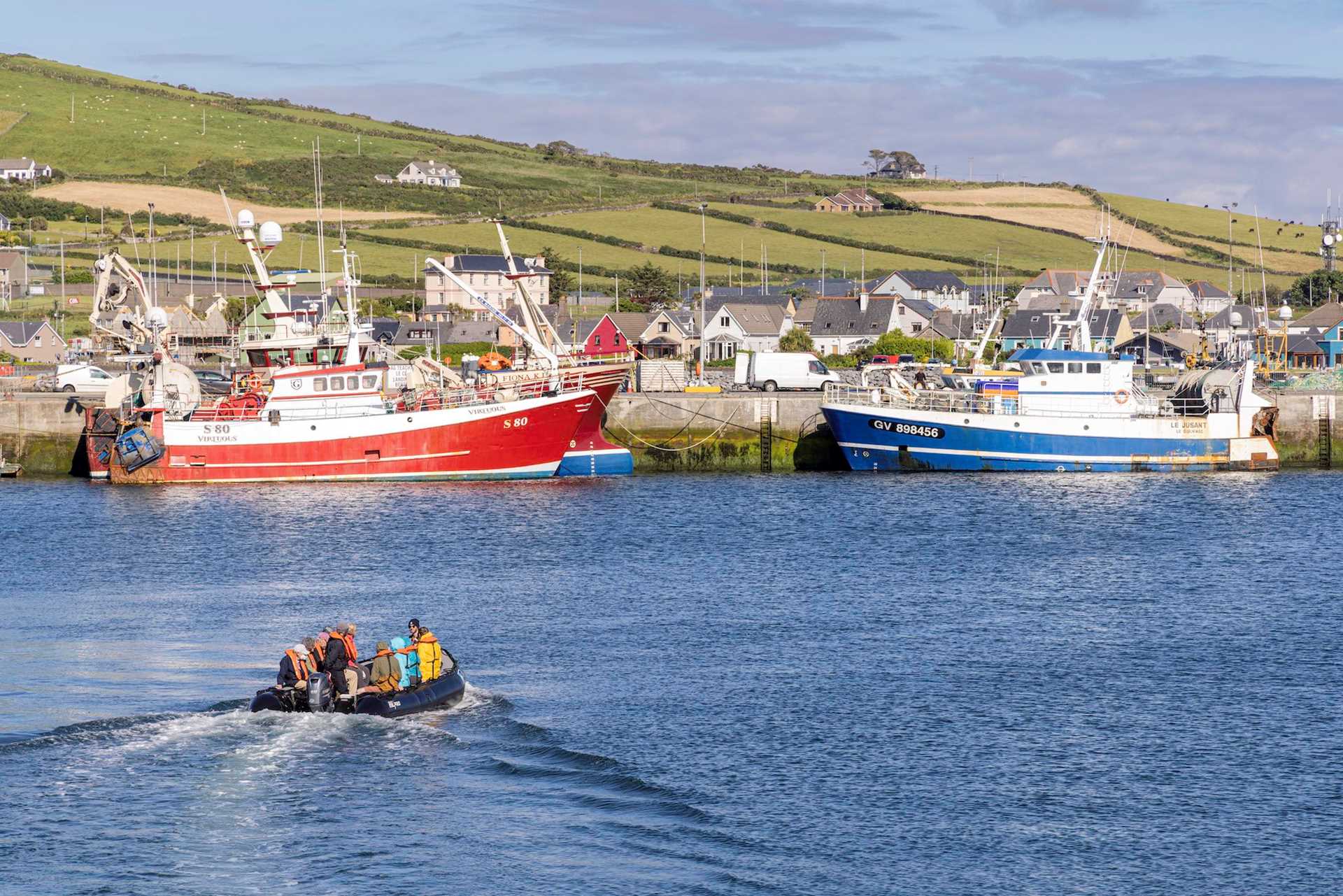 Zodiac to shore in Dingle Ireland David Cothran.jpg